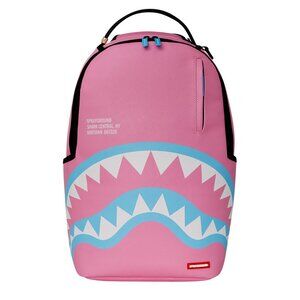 Sprayground Shark Central Cotton Candy Backpack🔥New Pink Bookbag School Bag